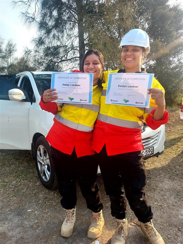 Hayley and Everlyn are Aspirants at our Rooty Hill Hub and have jumped in boot first to our Breaking Ground program